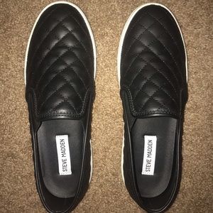 Steve Madden ECENTRCQ BLACK Slip On Shoes Sneaker